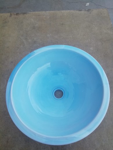 Lavabo de fango semi encastre 41cm, Turkish Blue, Aq11 de Vitra VITAQ21R3111A