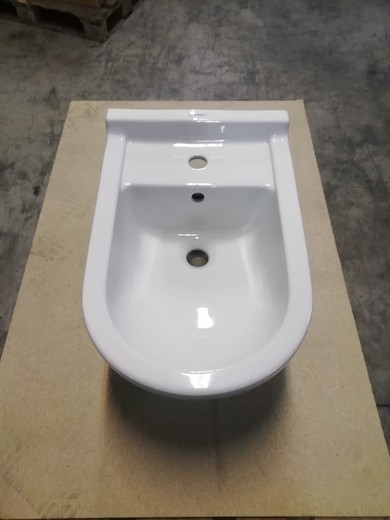 Bidet suspendu en céramique blanc, Starck 3 par Duravit