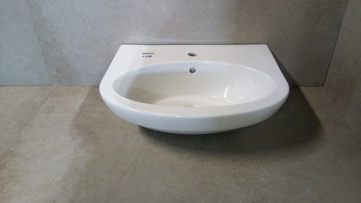 Lavabo suspendu semi-circulaire 60cm, Form500 par Vitra