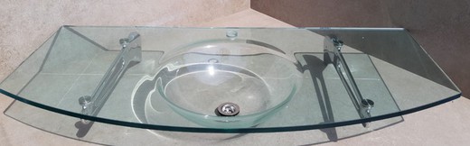 Lavabo encimera con lavabo de cristal a pared, Nito de Vitra VIT4710000