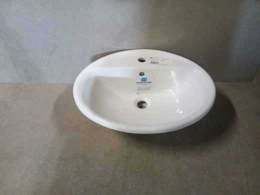 Lavabo de encastre ovalado, Selnova de Pozzi Ginori OBS341