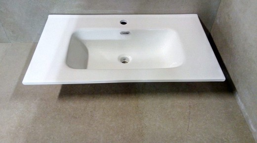 Lavabo de sobre encastre 81x47x18 de Unibaño UNB8150001