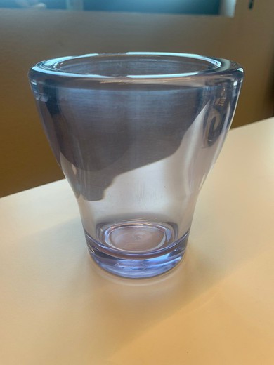 Vaso cilíndrico para lavabo de Vitra transparente OBS585