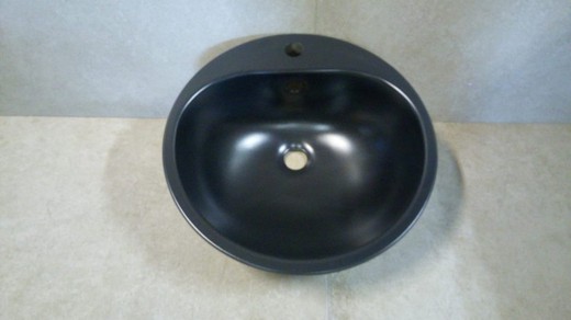 Lavabo negro de encastre, Rapsel de Vitra VITD47NE