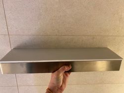 Etagère blanche et acier, 48cm par Agape