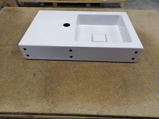 Lavabo a pared de acero esmaltado, de Alape ALAWTQS525HL