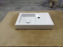 Lavabo a pared de acero esmaltado, de Alape ALAWTQS525HL