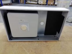 Lavabo a pared de acero esmaltado, de Alape ALAWTQS525HL