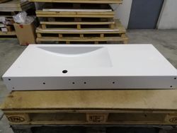 Lavabo suspendu en acier 120cm, Alape