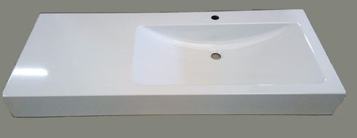 Lavatório suspenso em aço 120cm, Alape