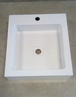 Lavabo a pared 45cm de acero, Alape ALAWTQS450H