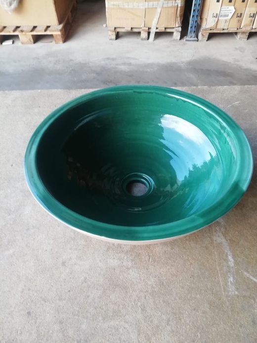 Bassin de boue semi-encastré 38cm, Cobalt Green, Aq11 par Vitra