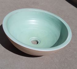 Bassin de boue semi-encastré de 38,5 cm, Vert clair, Aq11 par Vitra