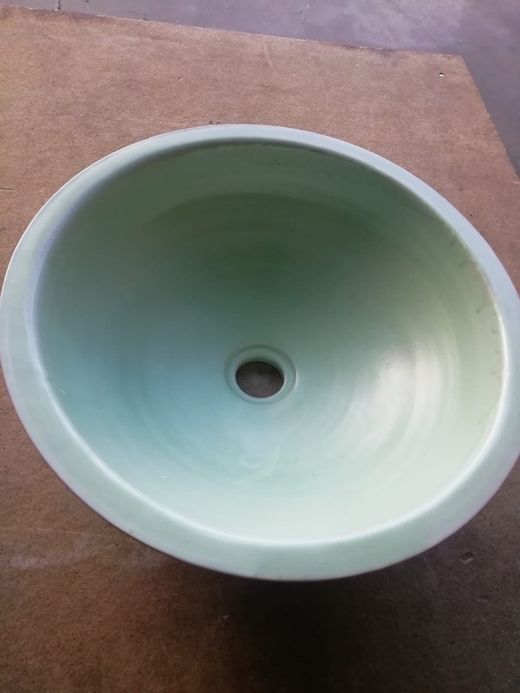 Bassin de boue semi-encastré de 38,5 cm, Vert clair, Aq11 par Vitra