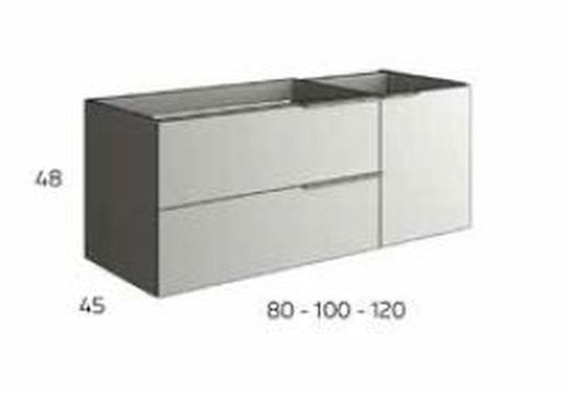 Meuble Suspendu Capri 100 - Blanc Brillant