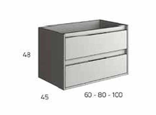 Mueble Siri suspendido 100 - Cambrian AZORCNB160CCCNB088CB