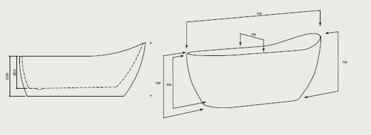 Bañera Exenta Deba Blanca Mate