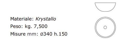 Vasque à poser ovale Marinus Ø34cm par Crea