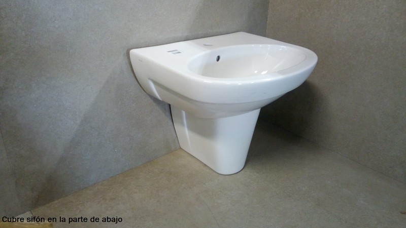 Comprar Sifón de lavabo visto blanco online