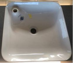 Vasque à poser carrée, Duravit