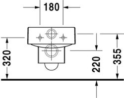 Taza de inodoro suspendido Vero de Duravit DUR2217090064