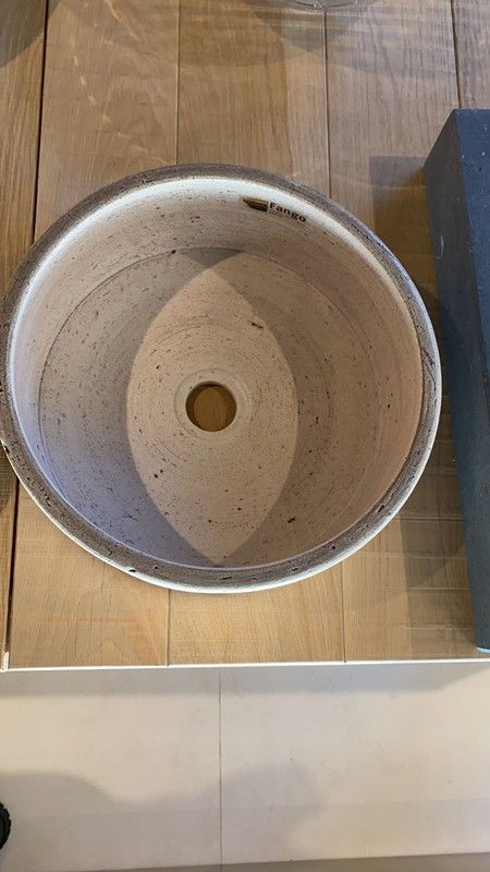 Lavabo de fango sobre encimera 34cm, Beige, Bacha 1001 FAN1001001