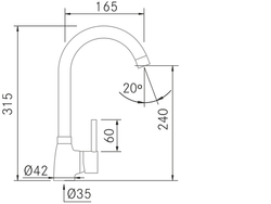 FRECAN GRIFERIA DE COCINA BRIM 40196