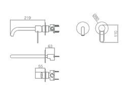 Mitigeur lavabo à encastrer Garbet