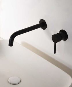Mitigeur de lavabo monocommande noir Garbet