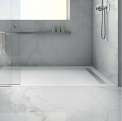 Receveur de douche Moon X en Solidsurface, 90x154 par Hidrobox