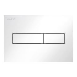 Laufen INEO Placa de accionamiento INEO HORIZON, BLANCA descarga dual (pulsador)