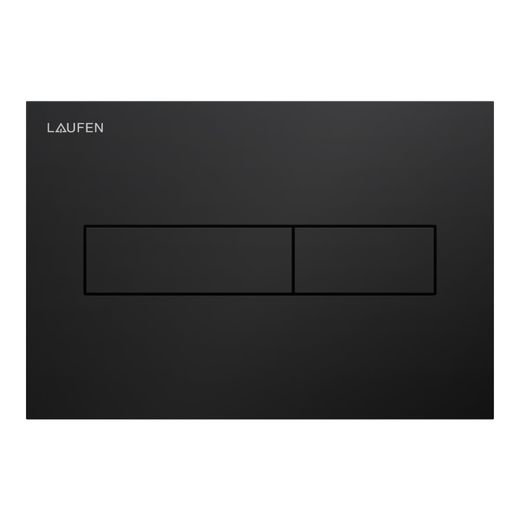 Laufen INEO Placa de accionamiento INEO HORIZON,NEGRO MATE descarga dual (pulsador)