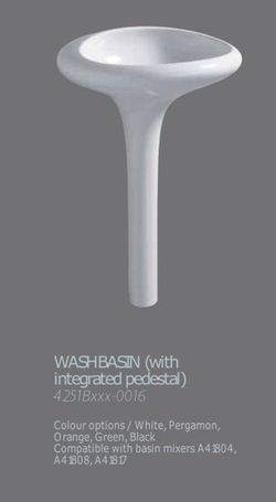 Lavabo / socle 60cm, Istanbul par Vitra