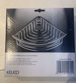 Jabonera rinconera de rejilla en cromado KEU24944010100