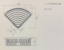 Jabonera rinconera de rejilla en cromado KEU24944010100