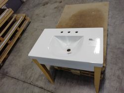 Lavabo con patas de madera, Bentley de Kerasan KER3930