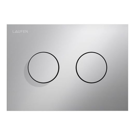 Laufen INEO Placa de accionamiento INEO GROOVE, CROMO MATE descarga dual (pulsador)