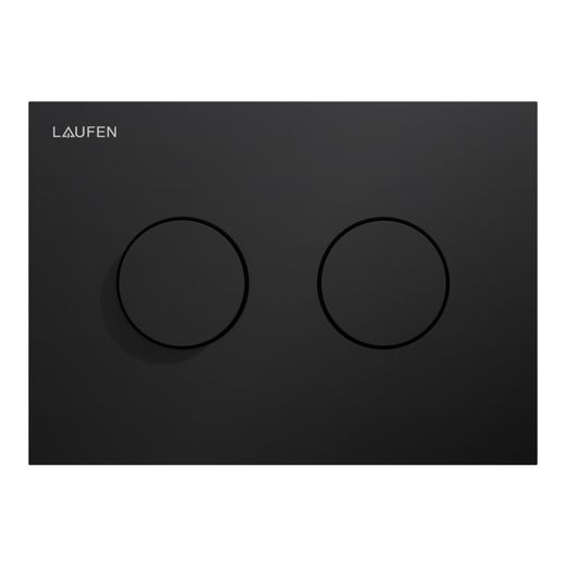 Laufen INEO Placa de accionamiento INEO GROOVE, NEGRO MATE descarga dual (pulsador)