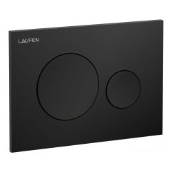 Laufen INEO Placa de accionamiento INEO MOON, NEGRO MATE descarga dual (pulsador)