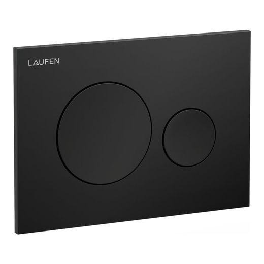 Laufen INEO Placa de accionamiento INEO MOON, NEGRO MATE descarga dual (pulsador)