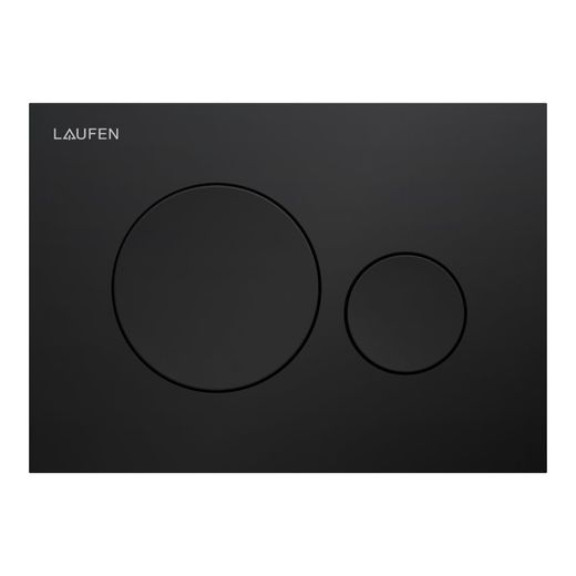 Laufen INEO Placa de accionamiento INEO MOON, NEGRO MATE descarga dual (pulsador)