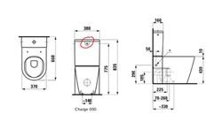 Inodoro a suelo con rimless, Kartell de Laufen LAU8243370000001