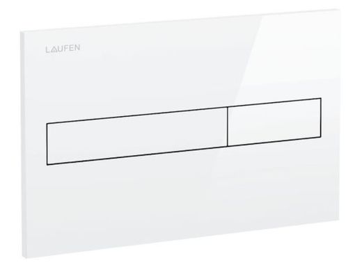 Pulsador para cisterna empotrada, en color blanco de Laufen LAU8956610000001