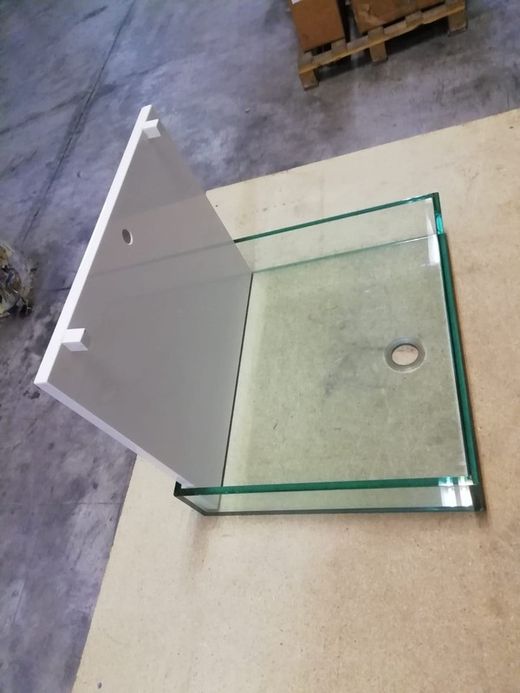 Vasque à poser en verre par Antonio Miró