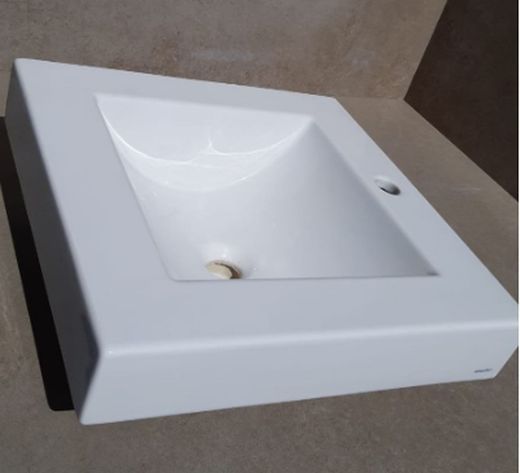 Lavabo sobre encimera cuadrado con orificio, Aq2 ARTAQ230CABL