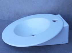 Lavabo suspendu rond 47cm, AQ1 par Vitra
