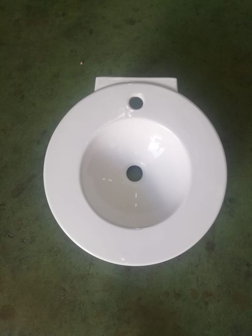 Lavabo suspendu rond 47cm, AQ1 par Vitra