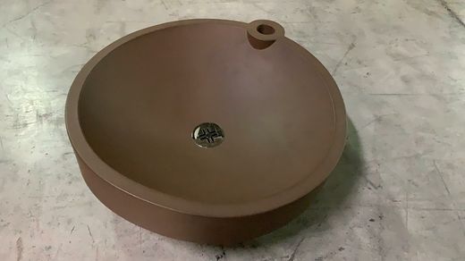 Lavabo à poser en caoutchouc, par Boing