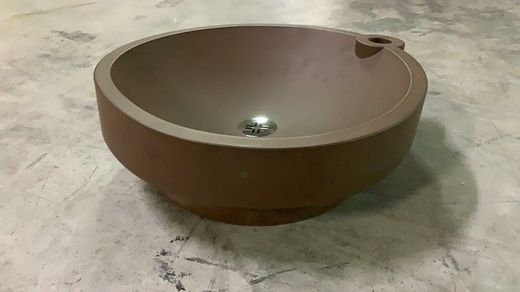 Lavabo à poser en caoutchouc, par Boing