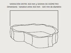 Lavabo de sobre encimera Petra de madera petrificada ART030380277